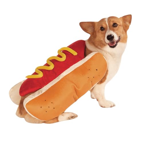 Disfraz ligero para perros y gatos diseño hot dog talla L miniatura 7