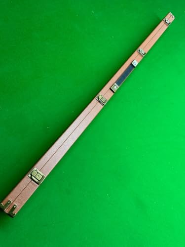 Image of LGB Snooker Pool Billiard Leather cue case for 3 /4 cue Stick (RED)
