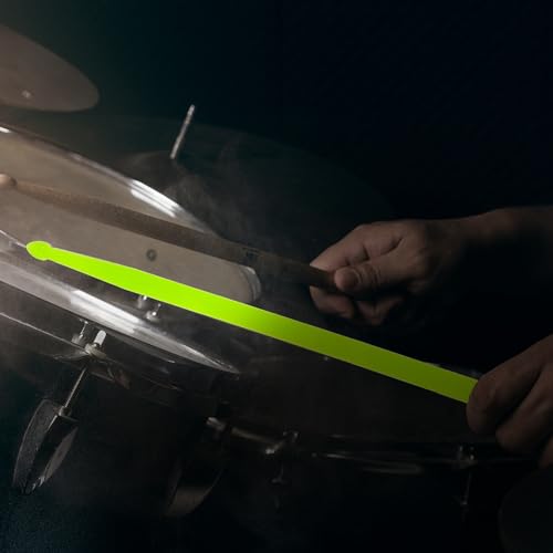 2 Baquetas de Nylon con Luz LED Verde Fluorescente miniatura 3