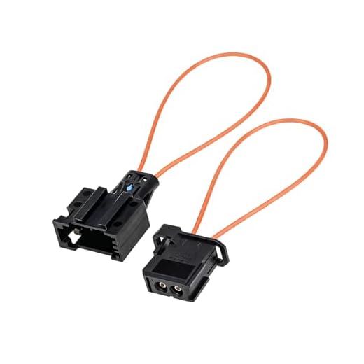 2 Stück Auto Lichtleiter Connector Brückenstecker, Lichtleiter Connector Brückenstecker, Glasfaser Loop Bypass Stecker für MOST Bus, Loop Adapter für Diagnose und Reparaturarbeiten in Fahrzeugen