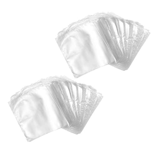 BUTIFULSIC 200pcs White Heat Shrink Plastic Sheets 16x24cm Food Grade Waterproof Wrap Bags