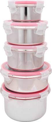 DI selectt Choice New Quality Unbreakable Airtight Lock & Lock Containers Smart Buy Daily Use Storage Container / Container sets / Containers Combo / Masala Boxes / Freezer Safe Idle for Kitchen Storage Box / Container For Tea, Coffee, Sugar, Food, Grain, Rice, Pasta, Pulses, Spices Container Set(D12345) 5 Containers Lunch Box (2000 ml)