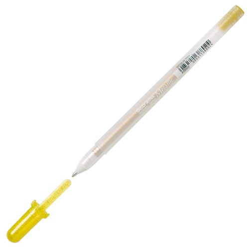 Bolígrafo Gel Sakura Azul Línea Media 1.0 mm Metálico Oro miniatura 1
