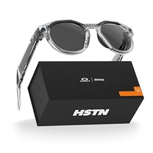 Oakley Meta HSTN, Clear | Smart AI Glasses for Men, Women — Performance for Sports, Athletes — Camera, Audio, Video — 8 Hour Battery — 3K HD Resolution — Clear to Grey Transitions® Lenses