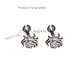 Niaspi Crystal Spider Labret Monroe Lip Rings 16G Stainless Steel Rhinestone Spider Flat Back Earrings Conch Helix Tragus Studs for Women Halloween Piercing Jewelry (12mm)