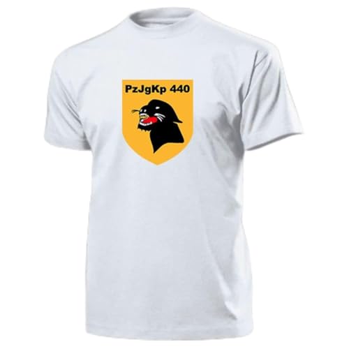 T-shirt Bundeswehr PzJgKp 440 blanc XXXXXL pour passionnés d'histoire militaire
