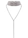 Glamaker Women's Wide Thick Diamond Neck Rhinestone Choker Necklace with Pendant Silver