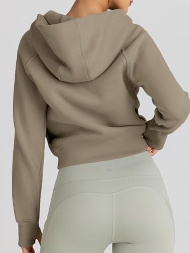 Image of Trendy Queen Womens Zip Up Hoodies Cropped Jackets Fall Clothes 2026