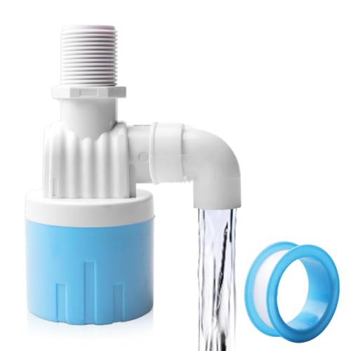 Válvula de flotador para tanques de agua de 3/4 pulgadas, entrada de agua superior interior, válvula de flotador automático, válvula de control de nivel de agua con conexión superior de plástico para