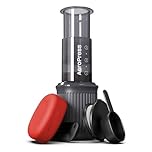 AeroPress Go, Extra Small Portable Coffee Maker Kit, Travel, Hiking & Camping, All-in-One French Press, Pour-Over & Espresso-Style Manual Brewer, 2 Min Brew Makes a Less Bitter, More Flavorful Cup