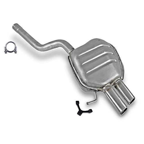 ATEC Germany Silencieux Set 1x Silencieux final, 1x Butée, 1x Collier de serrage Ø 54 mm Compatible avec SKODA OCTAVIA 2, VW GOLF 5 Variant (1K5), GOLF 6 Variant (AJ5), JETTA (1K2)