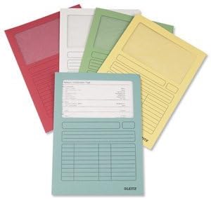 Leitz Window Folder A4 Assorted Ref 3950-99-99 [Pack 100] (3950-99-99)