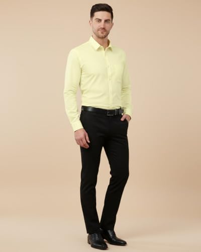 Image of SaintX Men's Formal Shirt with Pocket | Oxford Weave Cotton Rich Premium Fabric | Smart Fit | Full Sleeve | Everyday Summer Essential | Available in Plus Sizes
