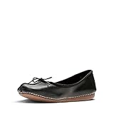 cuero Clarks Freckle Ice, Mocasines Mujer, Negro (Black Leather), 43 EU