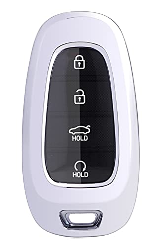 Coque clé Hyundai en TPU argenté pour clé voiture Tucson au quotidien