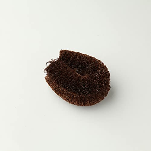 Image of Kamenoko Tawashi, Kiwame #1 (Small), Hemp Palm Brush For Cleaning Vegetables