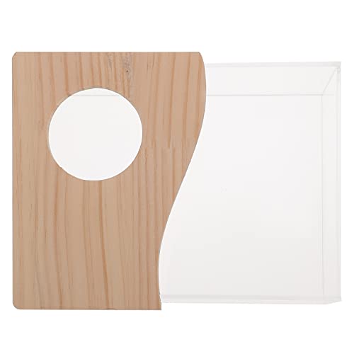 Totority Hamster Sand Bath Box, Acrylic Toilet Hamster Bathtub Small Animal Pet Sauna Toilet Sand Bath Box Shower Case Digging Bathtub Pet Supplies Sandbox Toys