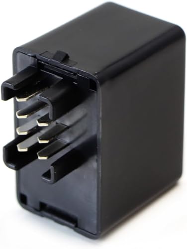 Agatige 7PIN LED Electronic Flash Relay, Normally Open Plug Play Flashing Relay Controller 12V DC 5A for Car Motorcycle Turn Signal Light