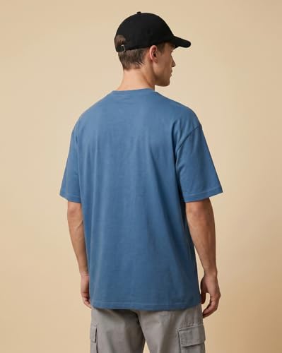 Image of Nobero Men's Oversized Graphic T-Shirt for Men | Soft Cotton | Drop Shoulder Relaxed Fit | Printed Casual Tshirt for Men