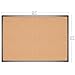 VIZ-PRO Cork Notice Board, 36 X 24 Inches, Cork Bulletin Board with Black Aluminium Frame