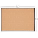VIZ-PRO Cork Notice Board, 36 X 24 Inches, Cork Bulletin Board with Black Aluminium Frame - Image 2