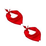 HOME UNIVERSAL® Lote 12 Pañuelos Rojos | Pañuelos Rojos San Fermín | Fiestas del Toro | Lote Grande 12 Unidades (Talla M (50x50cm) 2 Pcs)