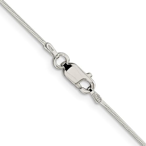 Collier maille serpent en argent sterling 925 poli miroir