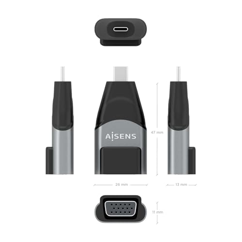 AISENS A109 0863 changeur de genre de câble VGA USB C Neuf - vue 7