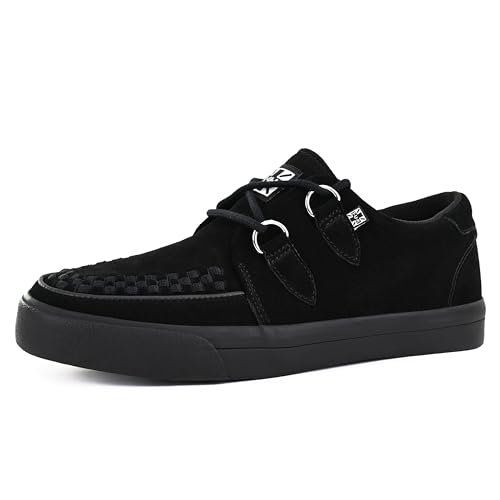 Image of TUK Suede Creeper Sneaker Shoes for Women and Men, D Ring Lace Up Shoes
