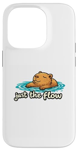 Go With Flow �J�s�o�� �O���t�B�b�N �A�j�}�� ���[���A �L���s�[ �X�}�z�P�[�X iPhone 14 Pro �p