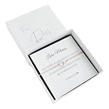 SR Jewelry Brautmutter Geschenkset, Mutter der Braut - Verbundene Herzen Armband, 316L Edelstahl (Silberoptik, PVD-vergoldet, PVD-rosevergoldet) + Karte + Geschenkbox zur Hochzeit