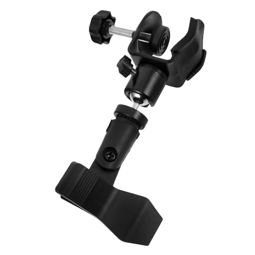 Yardwe 1Set Microphone Mount Clip Durable U Clamp Holder for Secure Attachment Easy Installation for Concerts Sessions Compatible with Various Microphones and Tripods