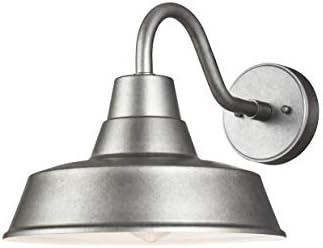 Sea Gull Lighting 8637401-57 Barn Light Outdoor Wall Sconce, 75 Watts, Weathered Pewter, Medium one Light