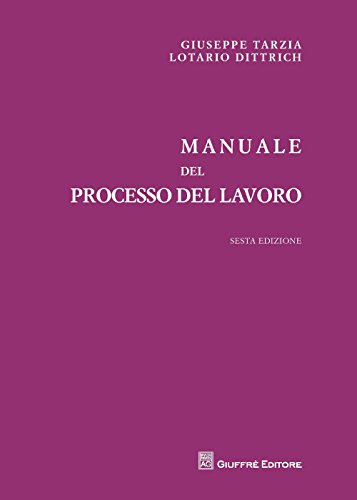 Manuale Del Processo Del Lavoro