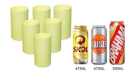 Porta Latão Térmico Isopor Cerveja Refri 473ml C/6
