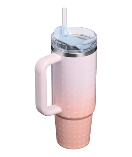 Image of STANLEY Quencher H2.0 Tumbler with Handle and Straw 30 oz Flowstate 3-Position Lid Cup Holder Compatible for Travel Insulated Stainless Steel Cup BPA-Free Sorbet Plus