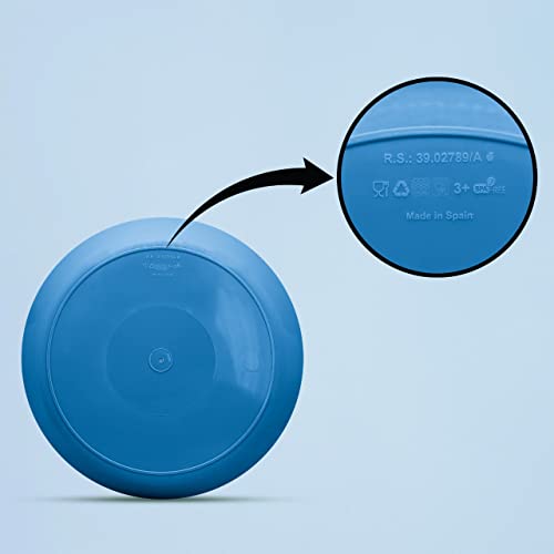 ActivoTex Herbruikbare kunststof borden (6 stuks), herbruikbaar servies van hard plastic, diepe picknickborden, magnetronbestendig, voor kinderen en volwassenen, kleurrijk servies (levendig) - Image 6