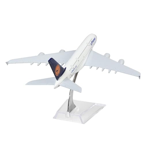 Image of Toys Uncle Diecast Aeroplane Scale Model, (A380 Lufthansa 16 CM)