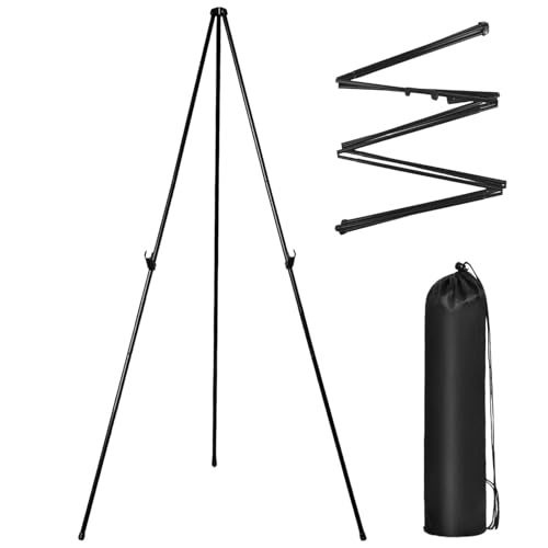 Soporte de caballete portátil, soporte de tela de pintura | Soporte plegable de caballete artístico Soportes fotográficos ajustables en altura,Caballetes portátiles multifunción, soporte de póster