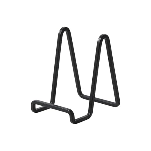 Soporte Platos Mesa Caballete Expositor - 2 Piezas Soportes para Platos Decorativos - Soporte de Placa para Exhibicion - Caballetes de Hierro Negro Para Marcos de Fotos | Libros | Arte - 4,5 Pulgadas