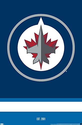 Trends International NHL Winnipeg Jets - Logo 21 Wall Poster, 22.375" x 34", Unframed Version