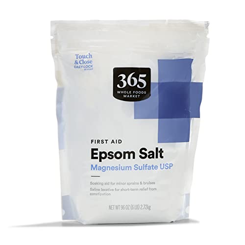 365 by Whole Foods Market, First Aid Epsom Salt, Magnesium Sulfate USP, 96 Ounce