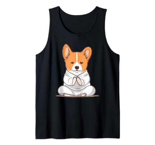 Corgi Yoga Corgi Gifts For Corgi Lovers Corgi Lover Corgies Tank Top