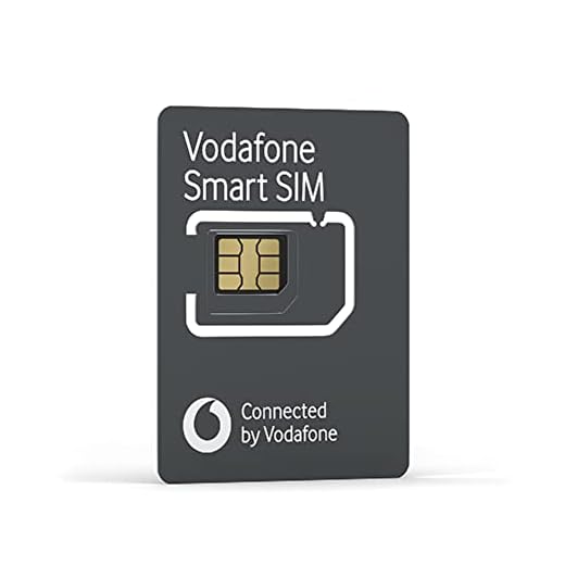 Vodafone Smart SIM, fungerar med utvalda smarta enheter som GPS Tracker, Smart Watches, LTE 4G-kameror, viltkameror (inte för smartphones, surfplattor och mobila router) abonnemang krävs