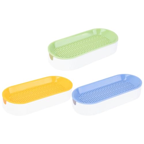 SHINEOFI Set da 3 Fioriere per Gatta a Coltivazione Senza in Plastica Resistente Scatola per Piantare in Casa senza Terra Pratica Fioriera per Pianta di Gatti da Interno