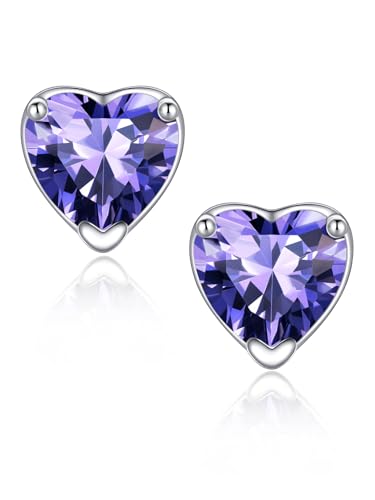 February Birthstone Earrings for...