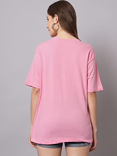 Image of FUNDAY FASHION Cotton Short Sleeve Oversized T-Shirt for Women (Pack of 2)