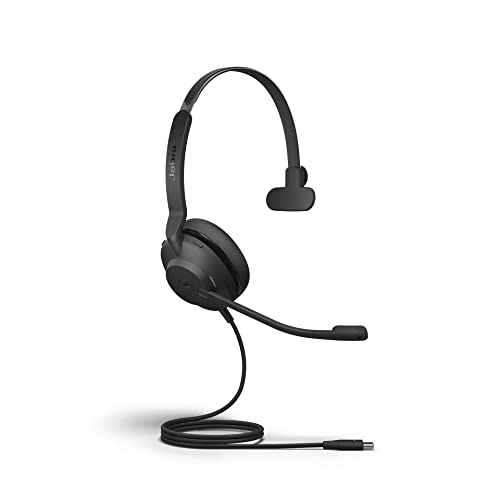 Jabra Evolve2 30 MS �L���w�b�h�Z�b�g USB-C ���m���� �u���b�N �y�� �|�[�^�u���d�b�w�b�h�Z�b�g