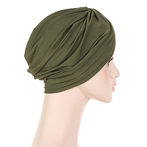 Boné feminino casual para cabeça boné turbante muçulmano turbante turbante boné de beisebol de inver