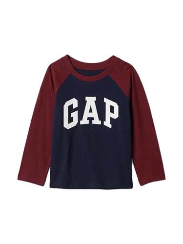 GAP Boys' Long Sleeve Logo Raglan Tee